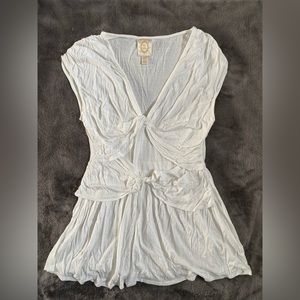 Anthropologie cap sleeve top